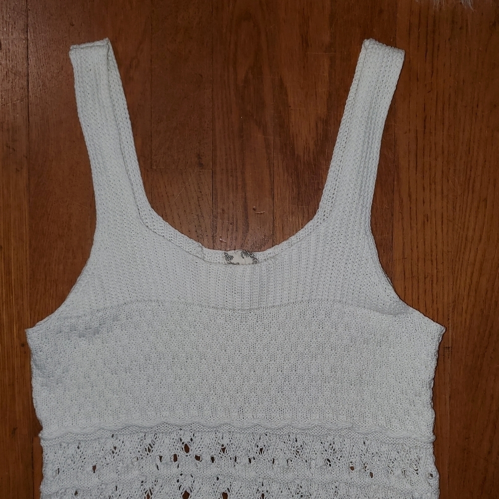 Blu Pepper Knit Tank Top With Ruffle - Picture 3 of 10